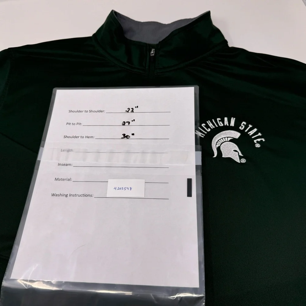 Champion Michigan State‎ Spartans Athleticwear Green Jacket Men’s Size XL…